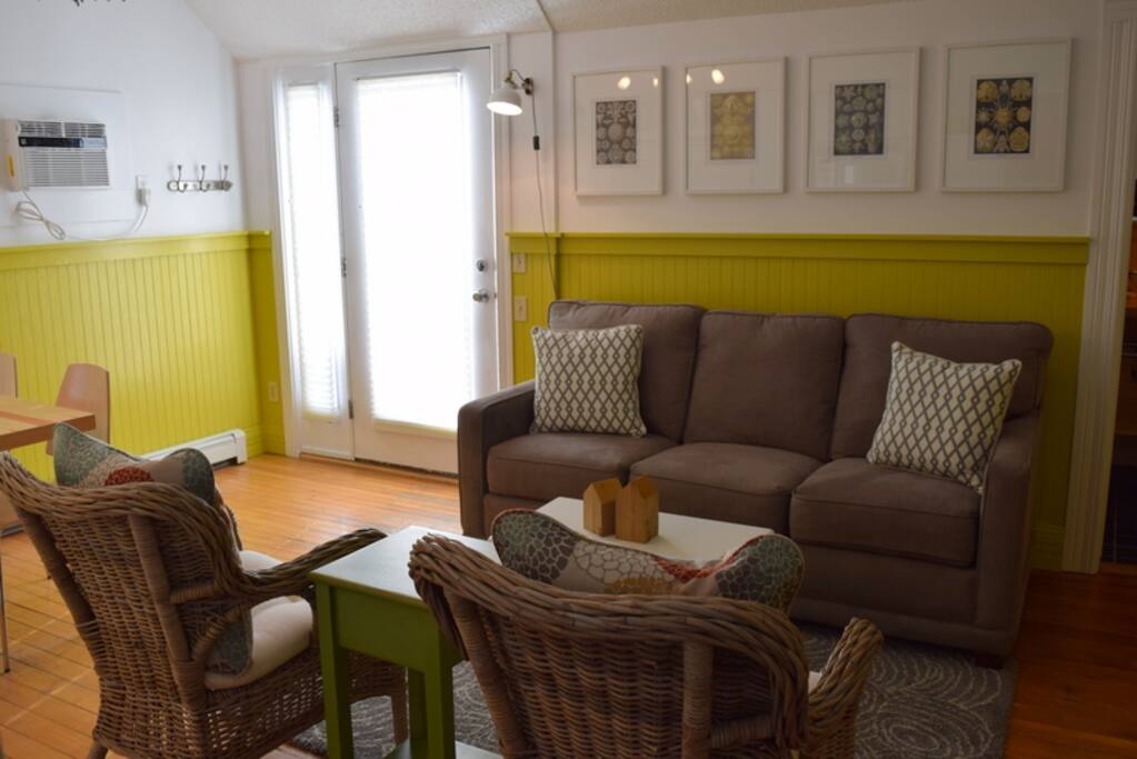 Living area showing entry.