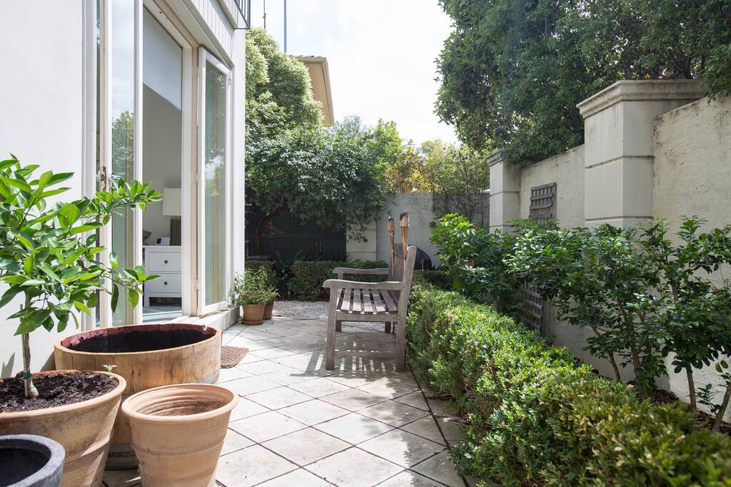 Courtyard to make an inner city property feel close to nature.