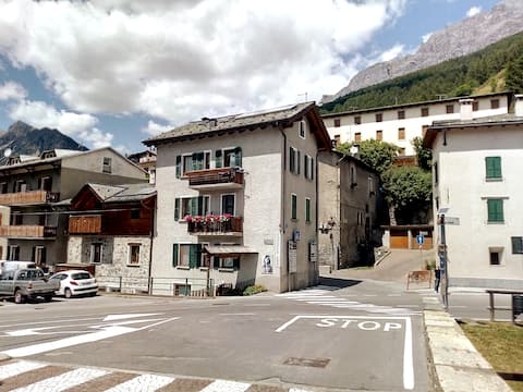 Three-room apartment in Bormio near the center