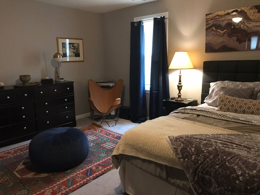 Queen size bed in master