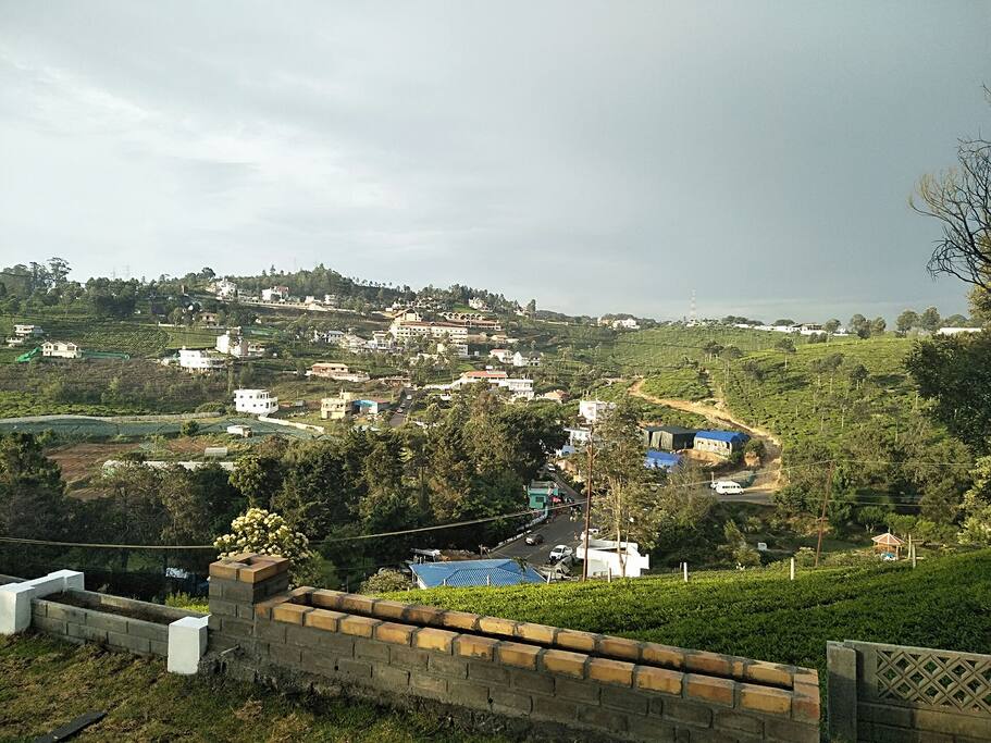 Birds eye view from the resort