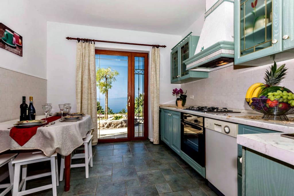 The kitchen.