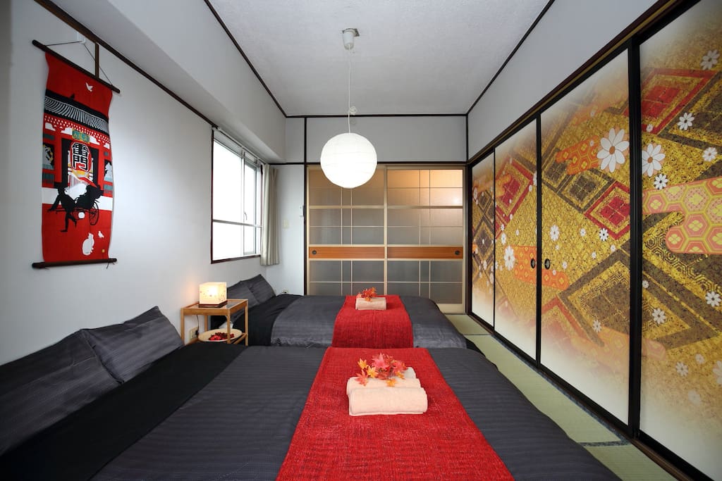 A comfy double beds