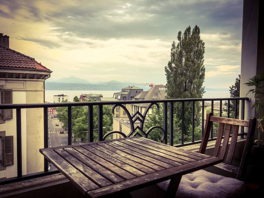 Balcony and view