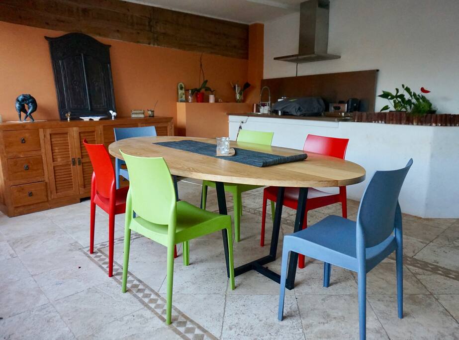 varangue et cuisine/plancha extérieur