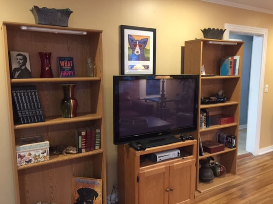 Big screen TV with Hulu and Netflix