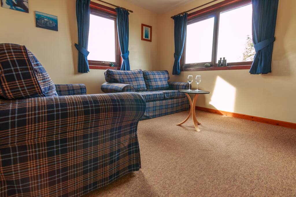 Cosy living room in each cottage