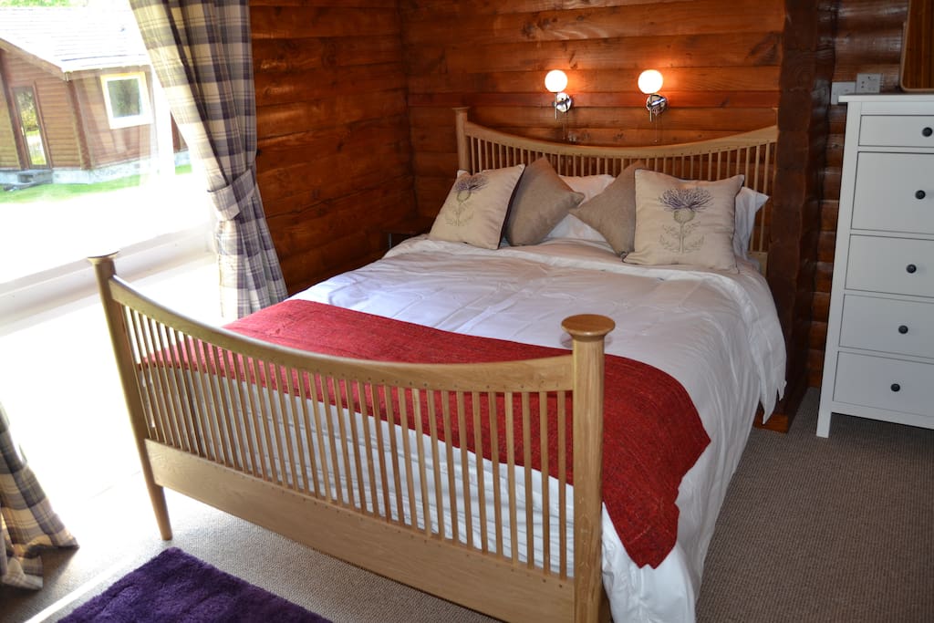 Oak King Size bed in master bedroom