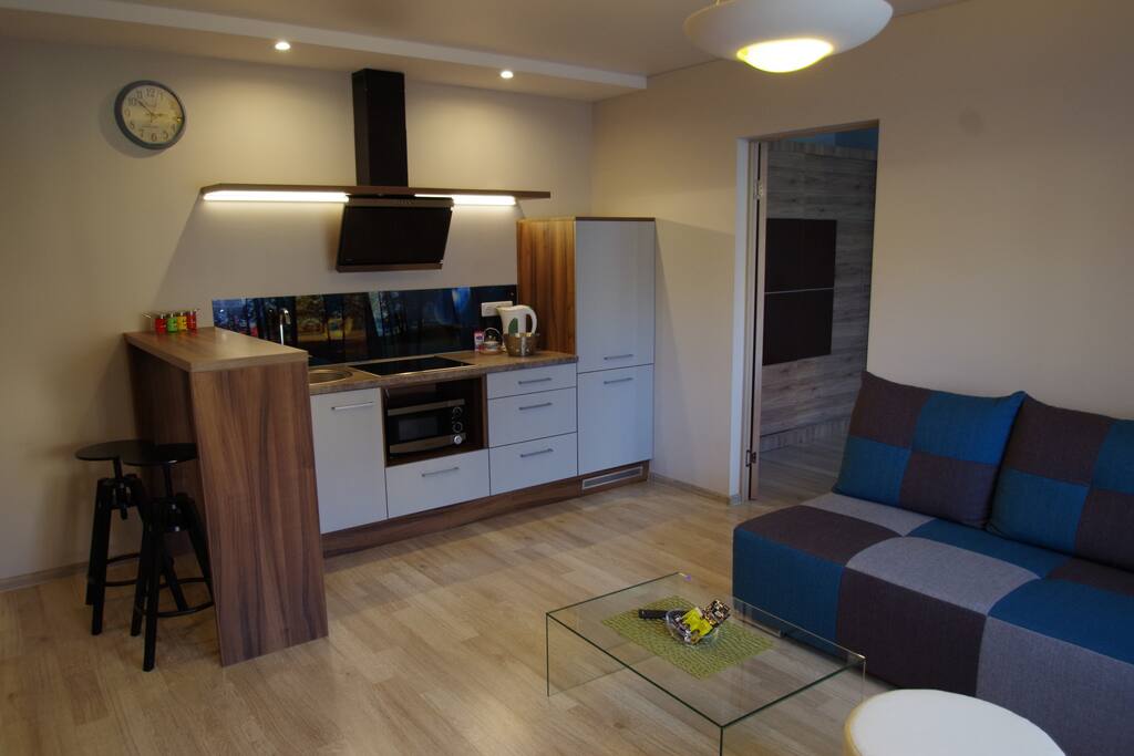 Kitchen with tea and coffee available