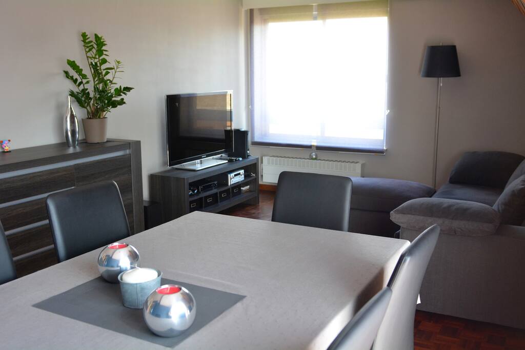 Grande TV Led + Canapé très confortable
