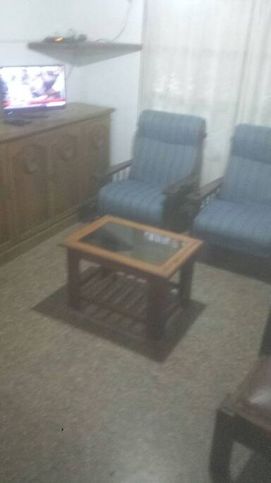 Living con estufa