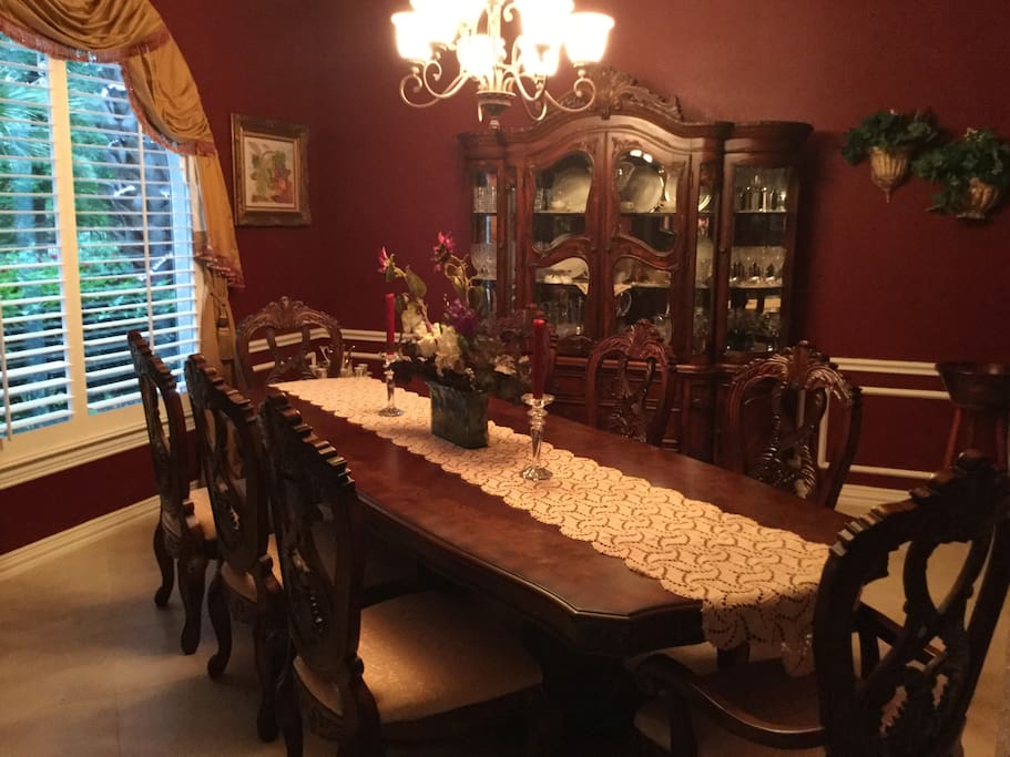 Enjoy dinner with friends.