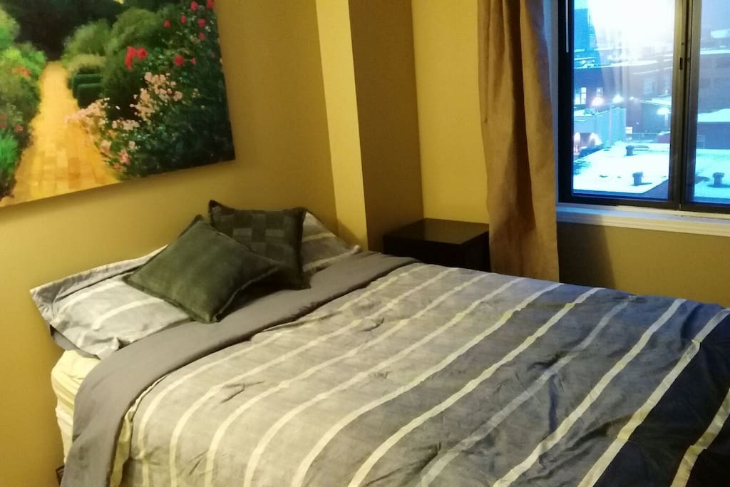 Queen sized bed