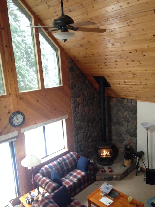 Main Floor Fireplace (gas) from Loft