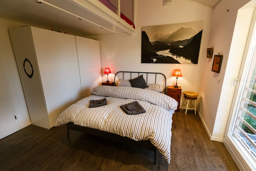 Bedroom with mezzanine