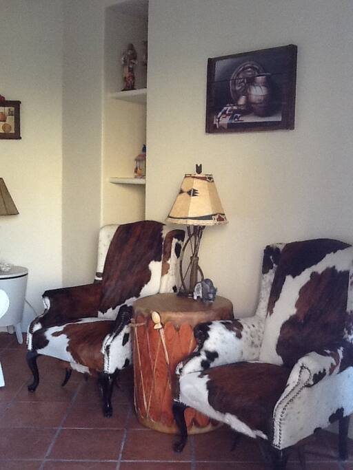 genuine cowhide wing chairs