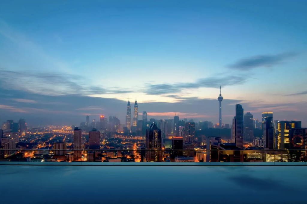 View from the 37th floor infinity pool!