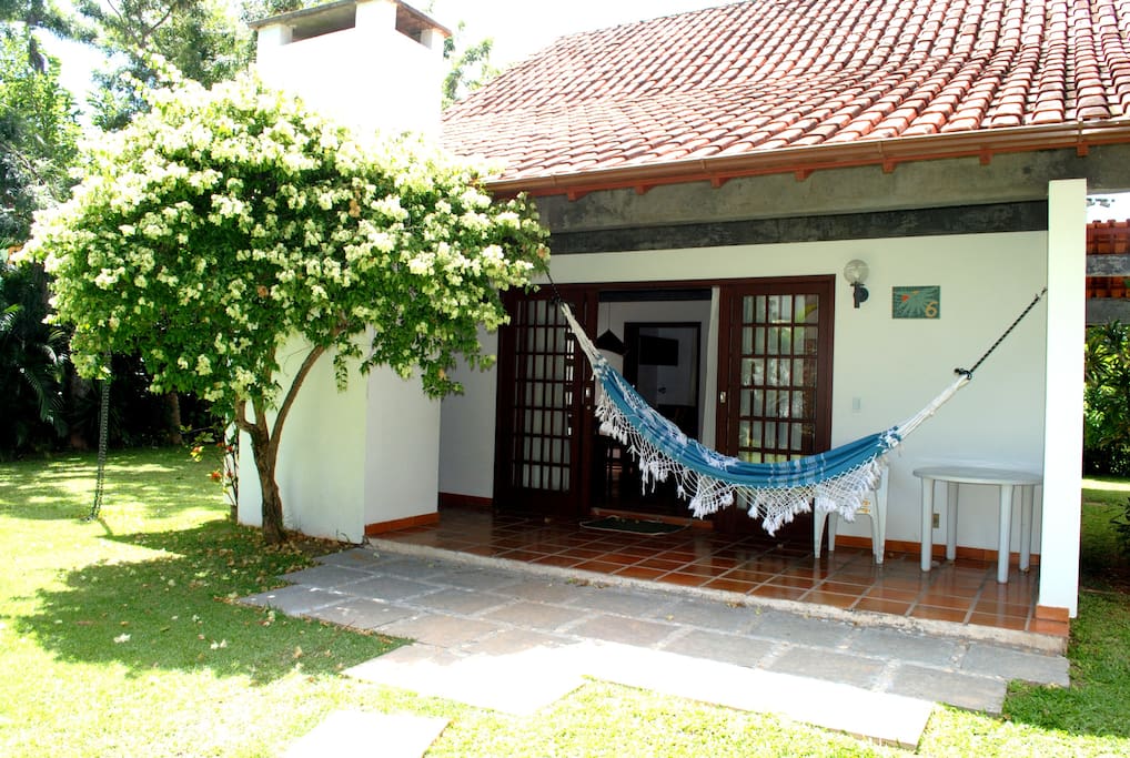 Varanda para o jardim