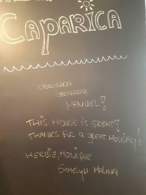 Message from on of our Guests