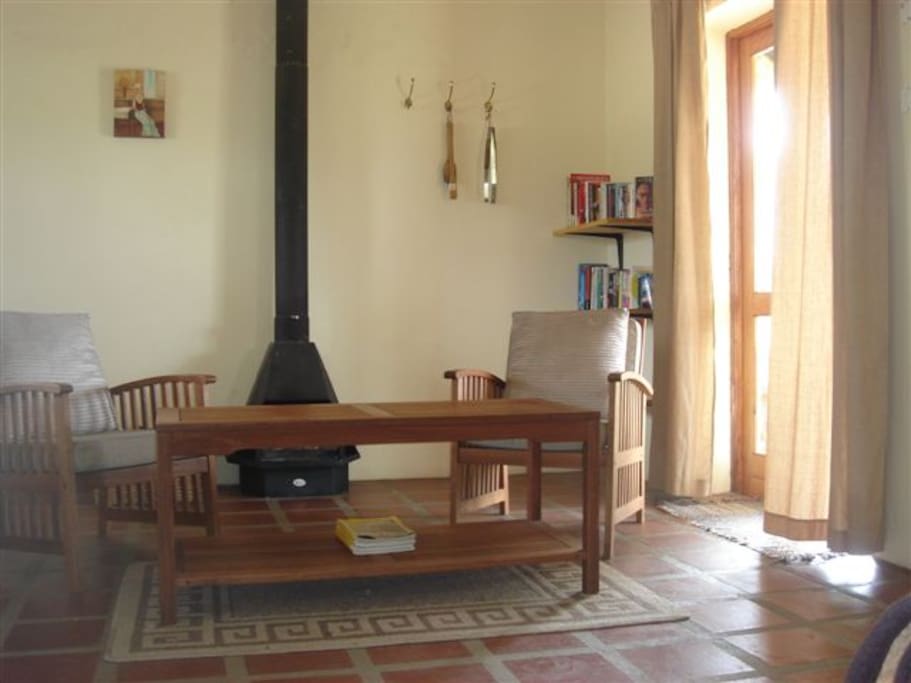 Stone Cottage settee & fireplace