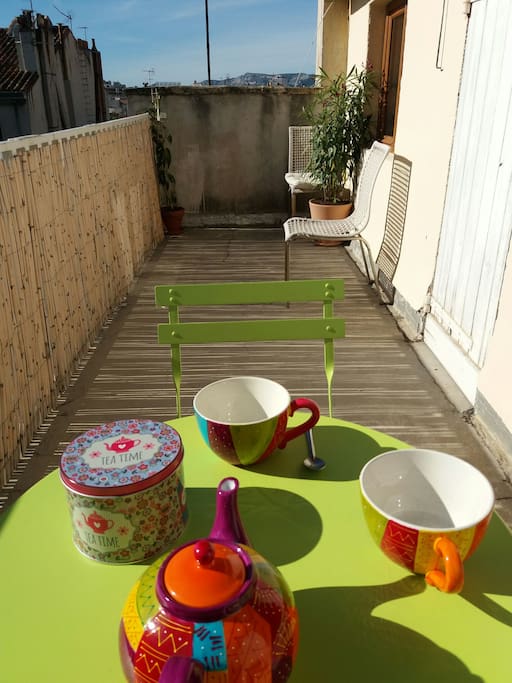 Terrasse à partager