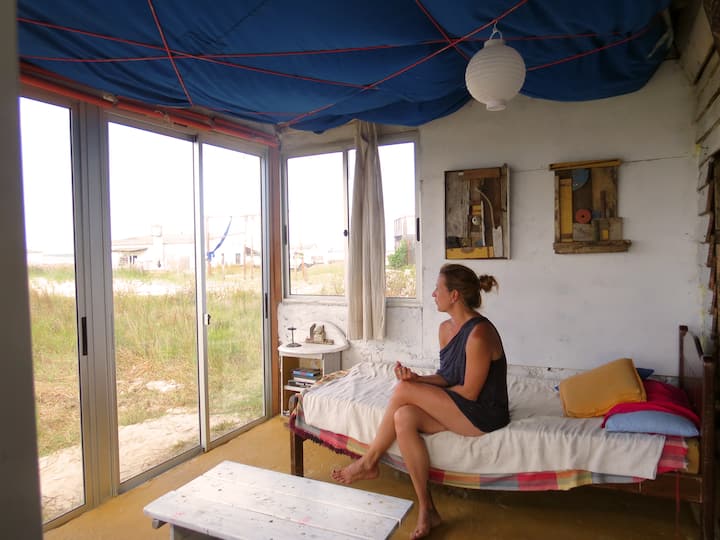 Facing The Ocean In La Calavera Beach - Cabo Polonio