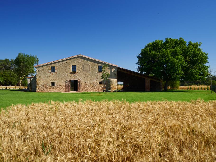 Fachada y jardin