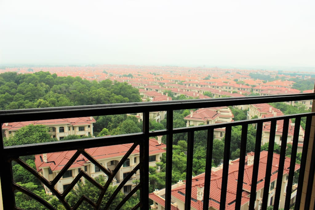 view from the living room balcony客厅阳台无遮挡,美景尽收眼底