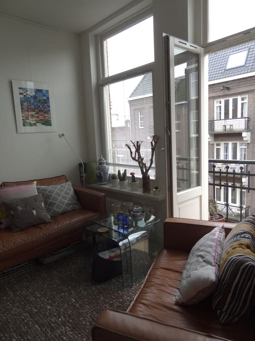 French balcony in living room