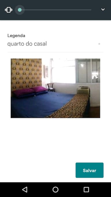 quarto com a cama king