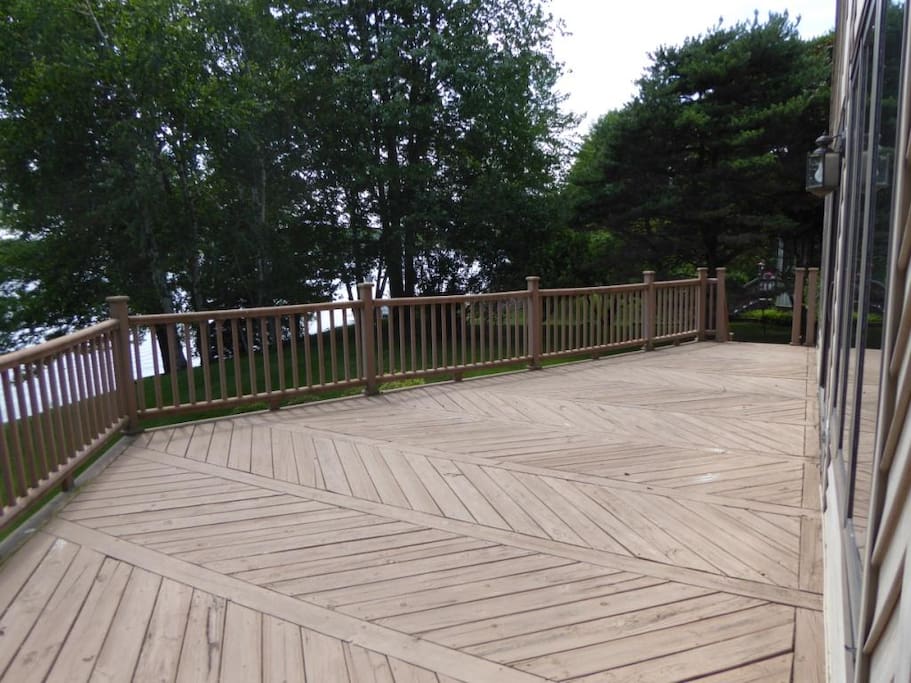 Large deck.