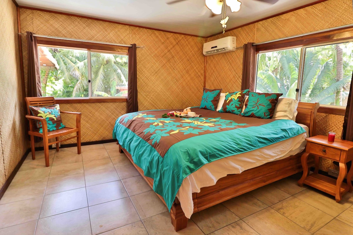 Chambre principale de Huahine Dream Beach House