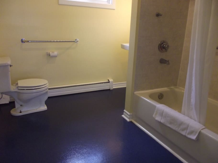 Private bathroom with tub / shower