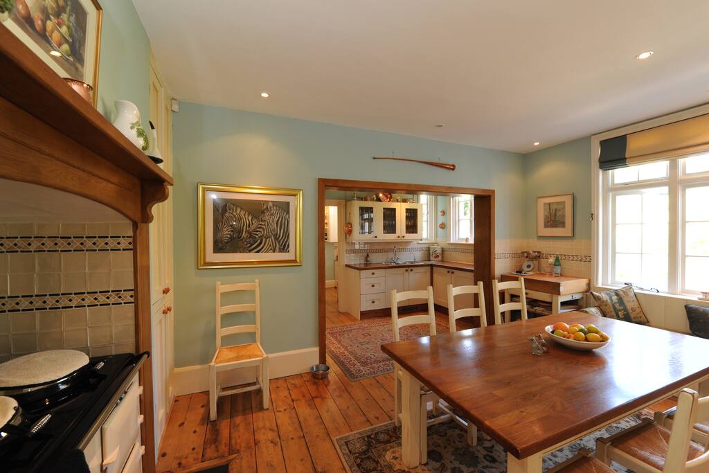 Main kitchen with AGA