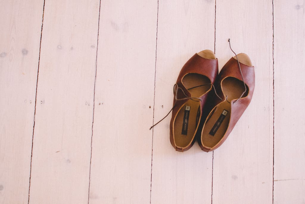 White washed wooden floors you'll want to kick your's shoes off for.