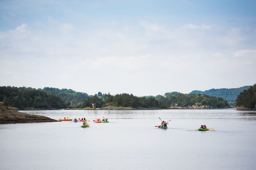 Kayak rental is available