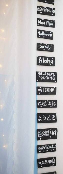 We welcome different people from different places