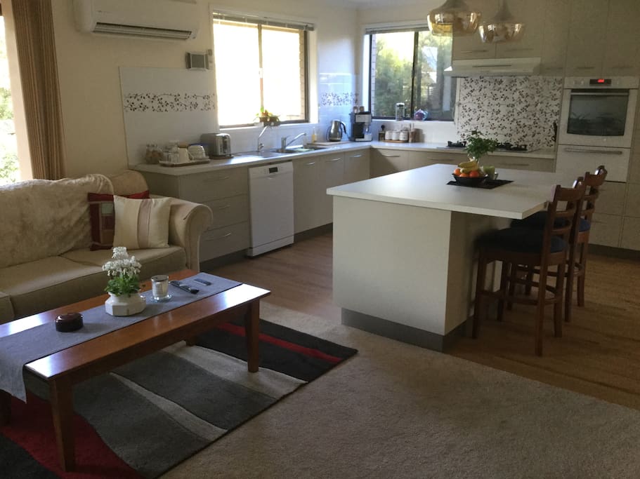 The kitchen adjoins the tv lounge which you are welcome to have use on in the evenings.