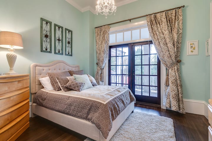 One of three bedrooms off the upstairs rear balcony.