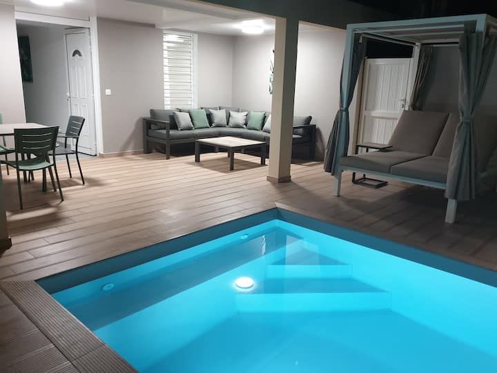 MARS ET VENUS RENTAL (private & heated pool)