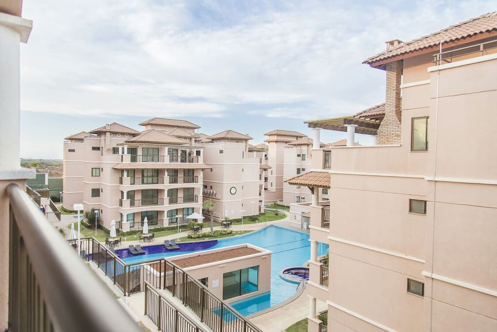 vista da varanda do apartamento