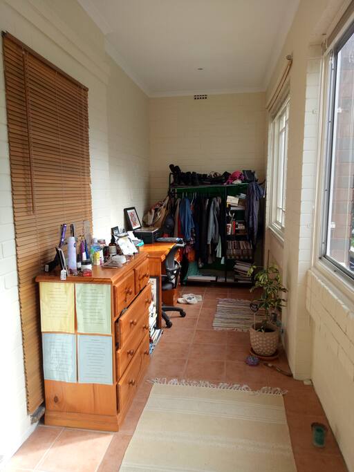 Dresser, Desk and Clothes Rack