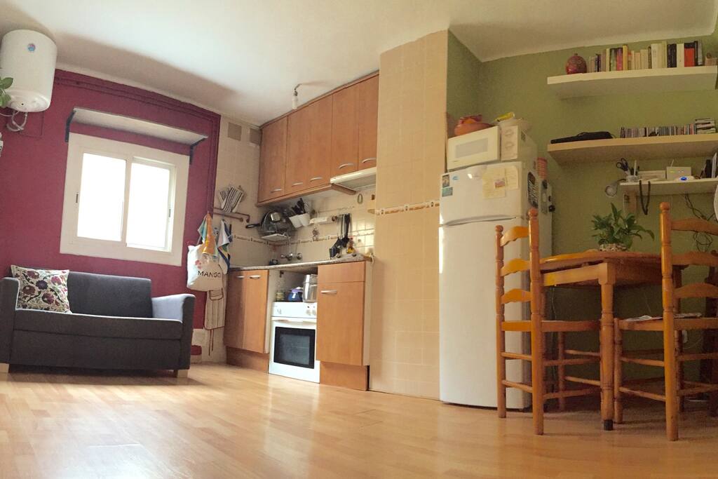 Sala-comedor, cocina