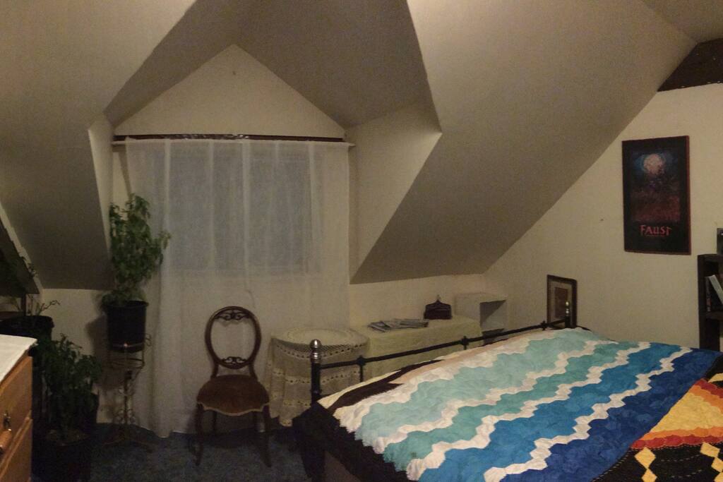 This is the guest room with mountain and lake views.