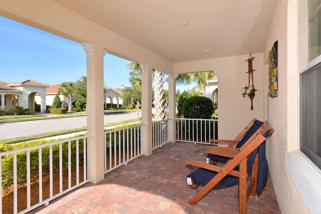 Comfortable Front Porch.