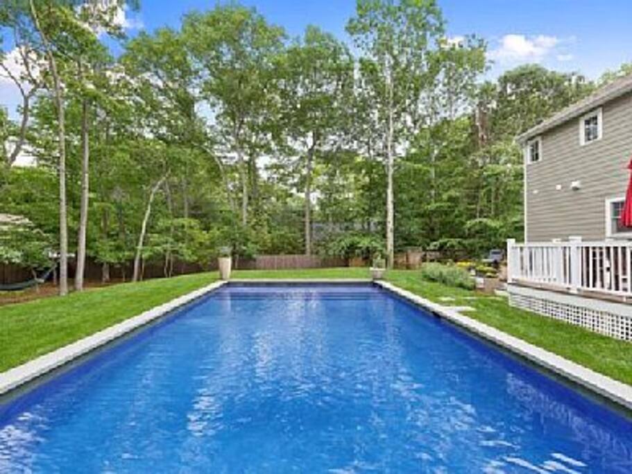 Saltwater Heated Gunite, With An Electric Safety Pool Cover