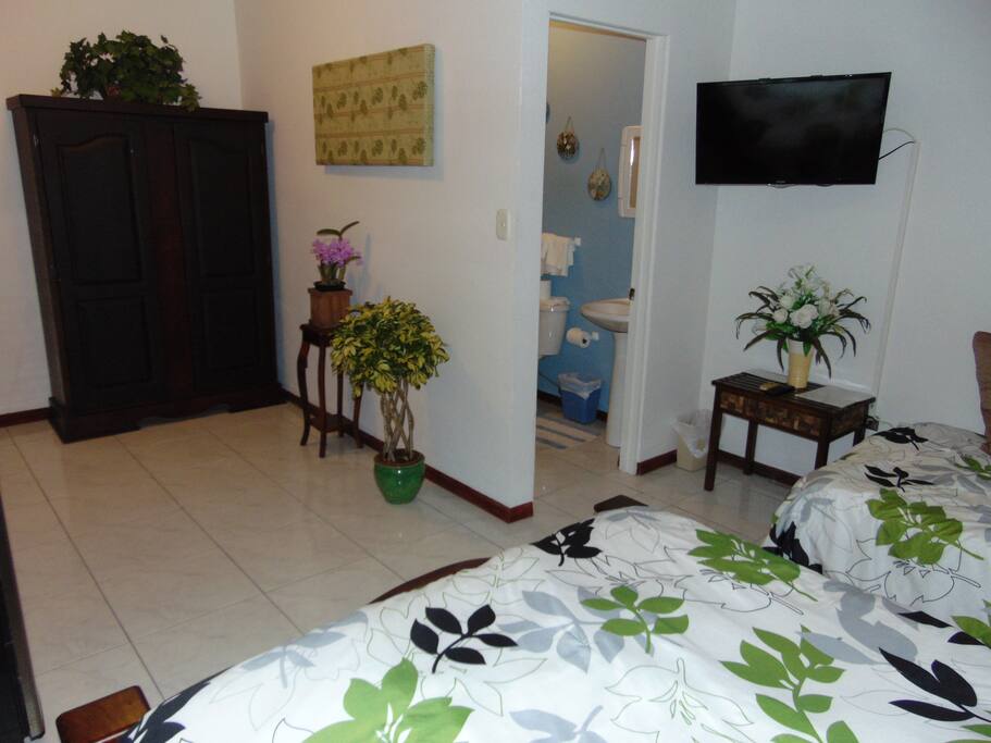 Standard Room #2 has a queen size bed and a twin size bed.