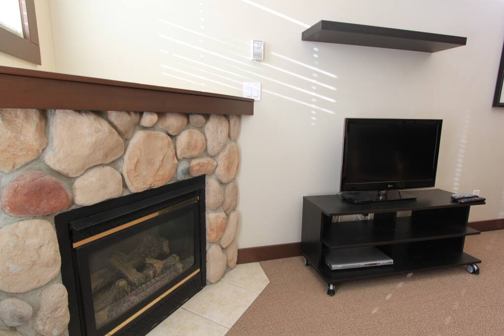 Gas Fireplace and Cable TV