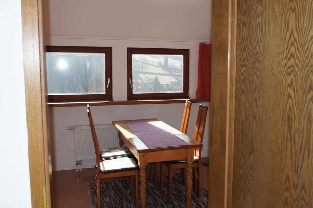 Esszimmer mit Ausblick Richtung Baiersbronn