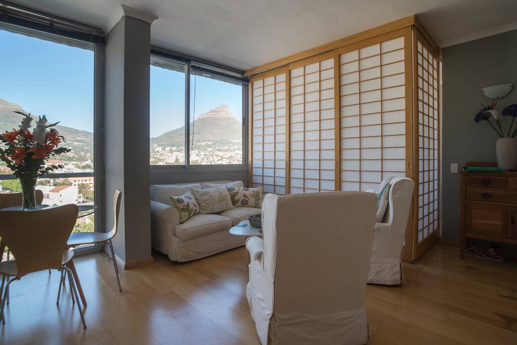 The second bedroom can be opened up to the living area for an uninterrupted view, or closed off for privacy